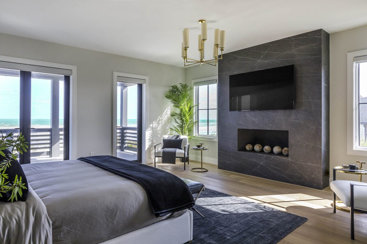 3108 Ocean Drive Bedroom with Fireplace