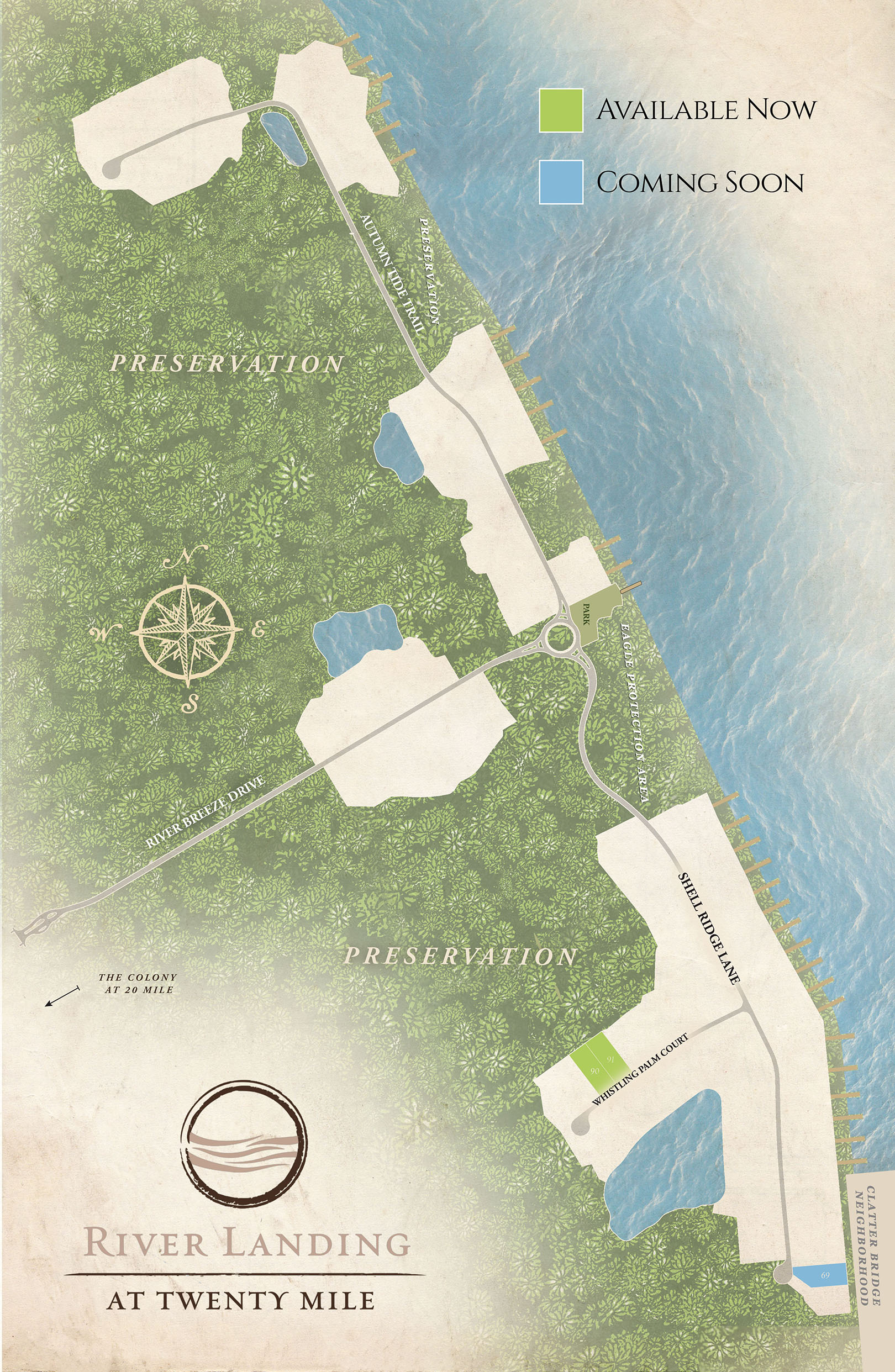 river landing site map